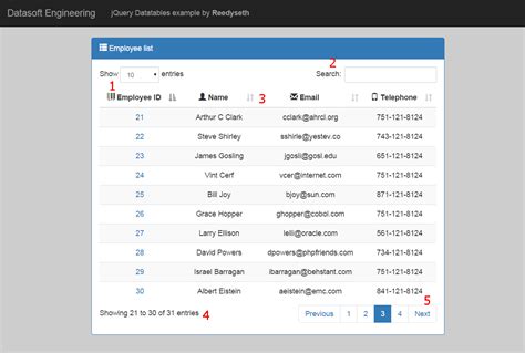 datatable footer total|jquery datatable footer.